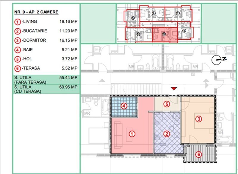 Doua camere dec., et. 1,62 mp sup. utila, langa STB, finalizat, mutare rapida.